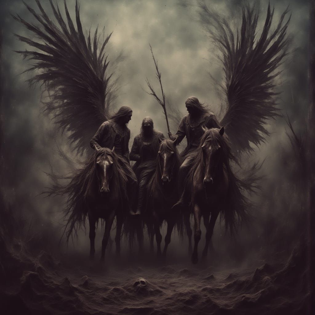 Horsemen of the Apocalypse - the fourth obviously went missing...