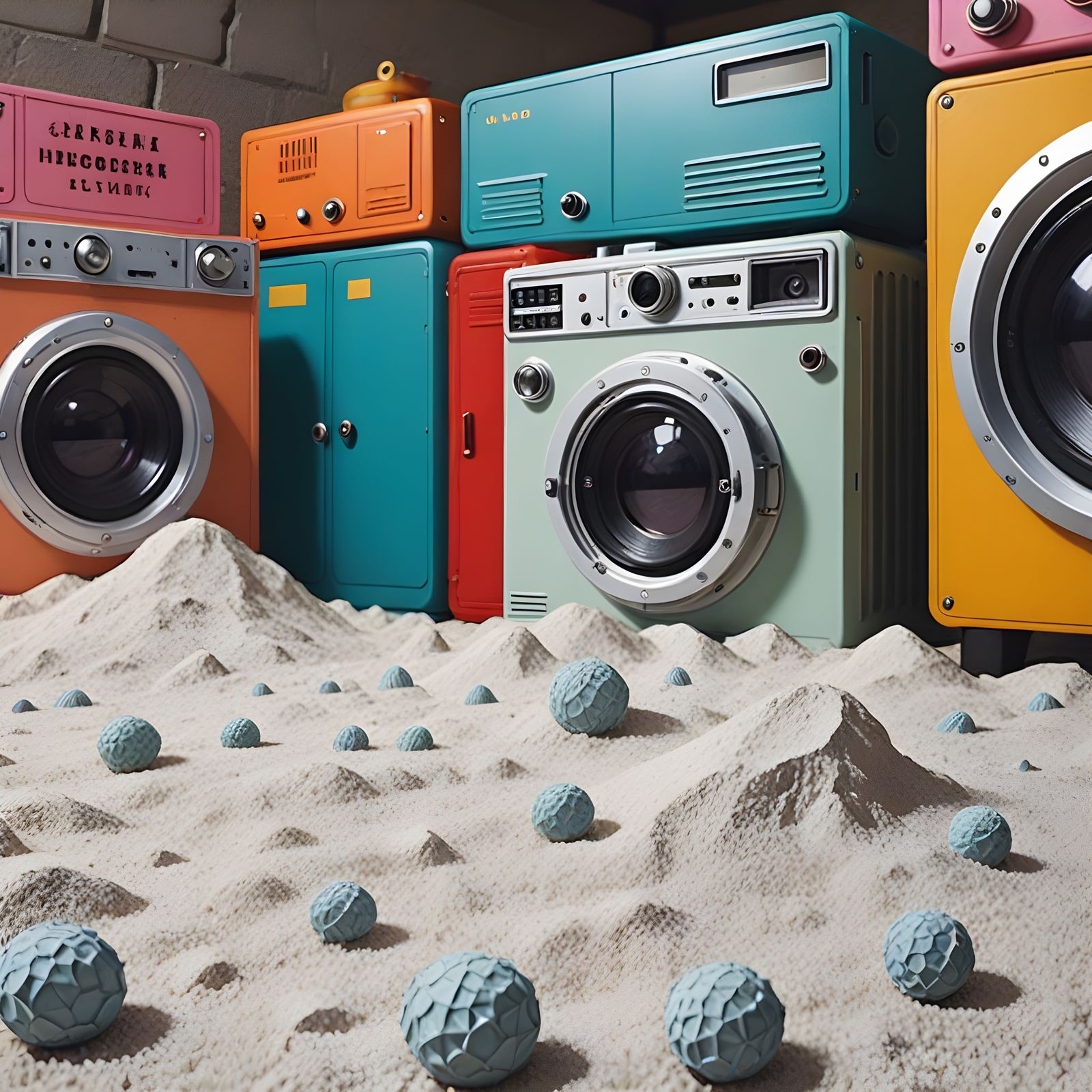 Surreal Wes Anderson-Inspired Movie Poster in Hyperdetailed....