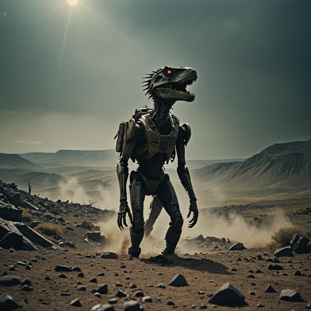 Cinematic Alien Creature in Space