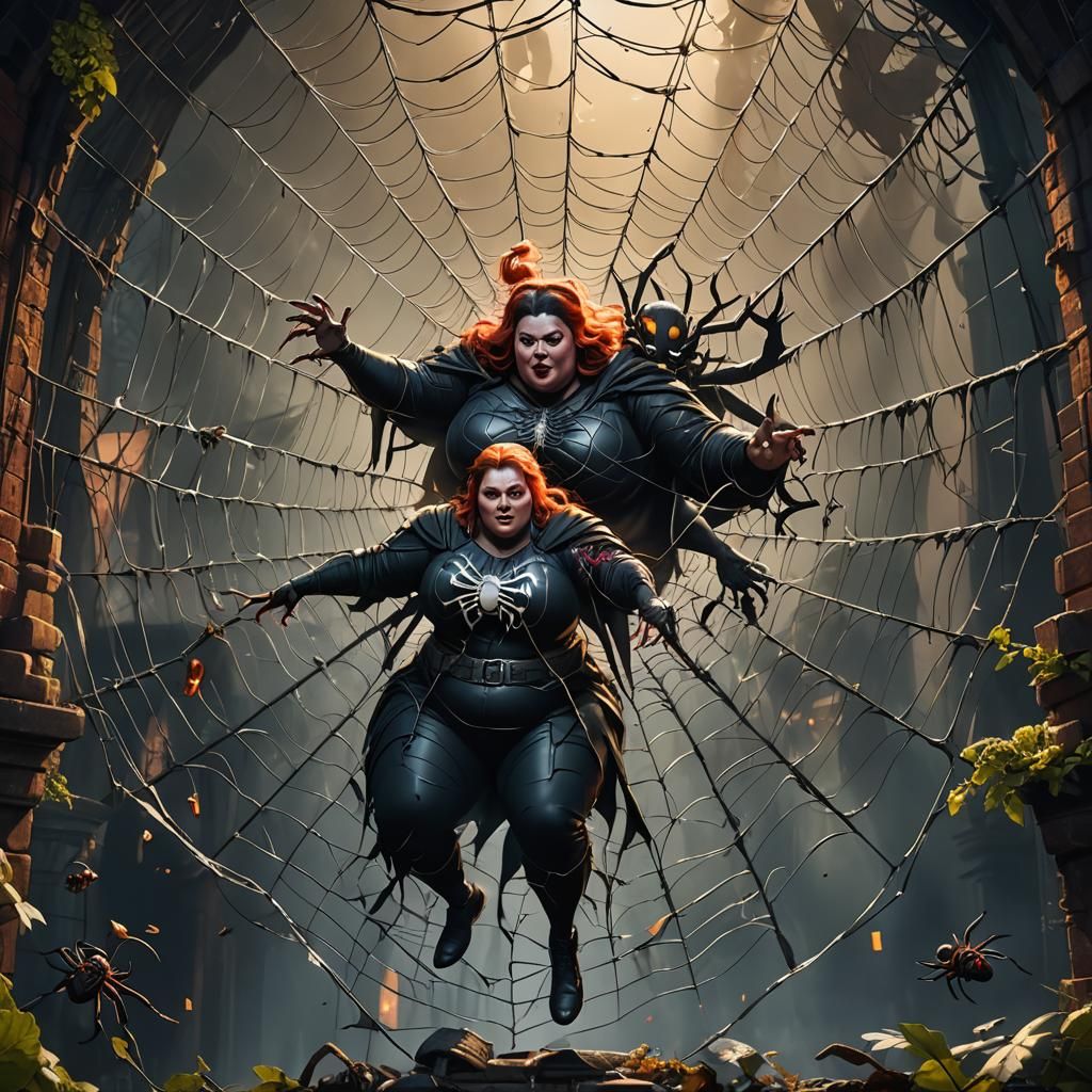 Spiderweb Entrapment: Fantasy Concept Art
