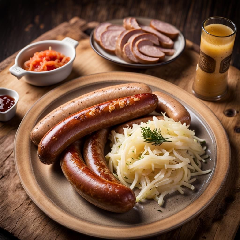 Traditional German cuisine.