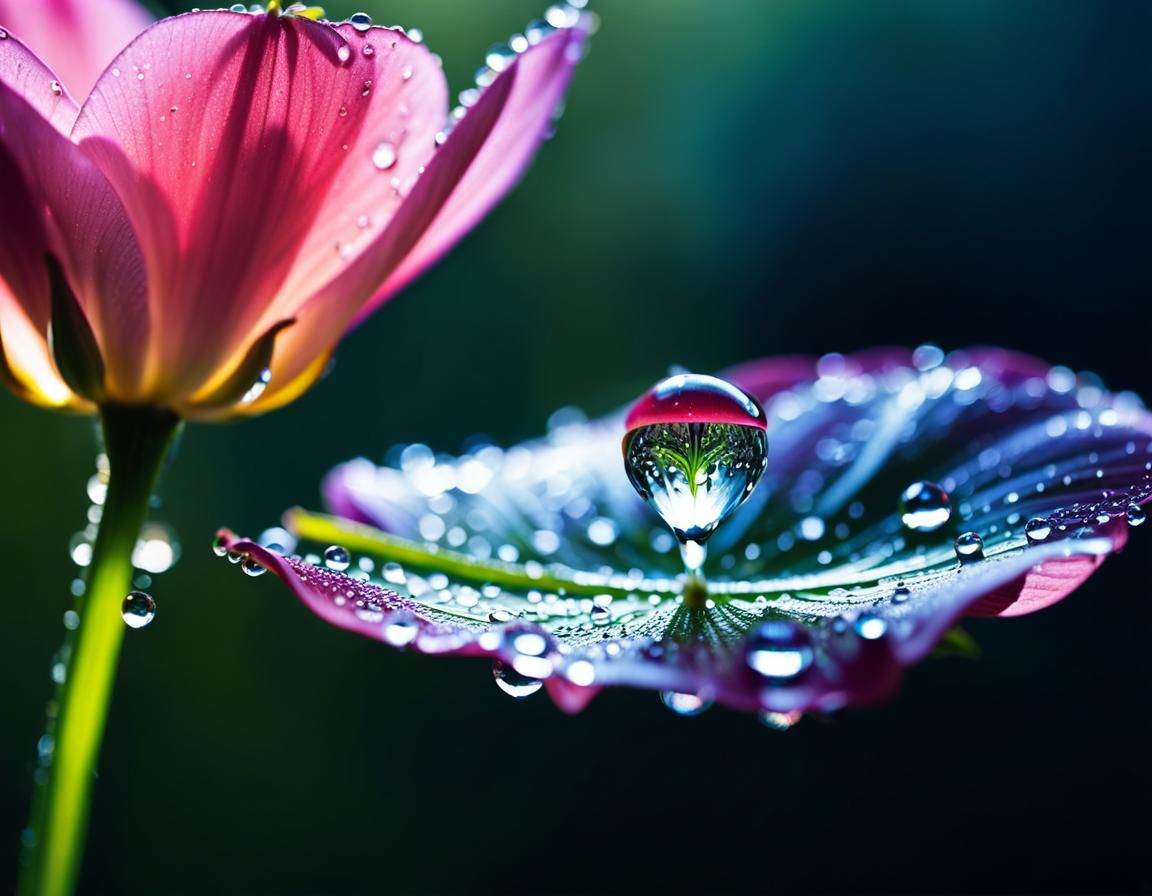 Dew Drop Falls in a Flowery Fairy Tale Universe
