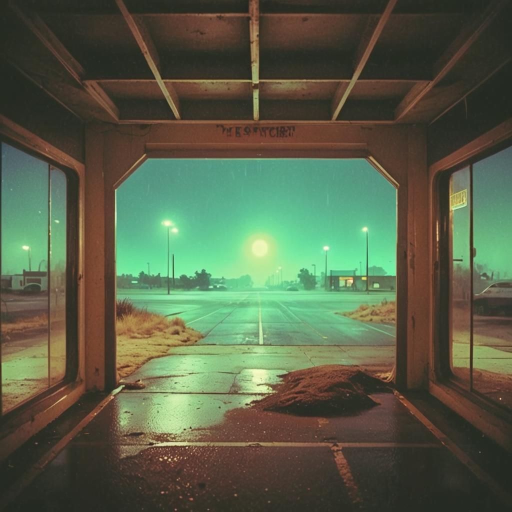 Surreal 80s Dreamscape with Retro-Futuristic Elements