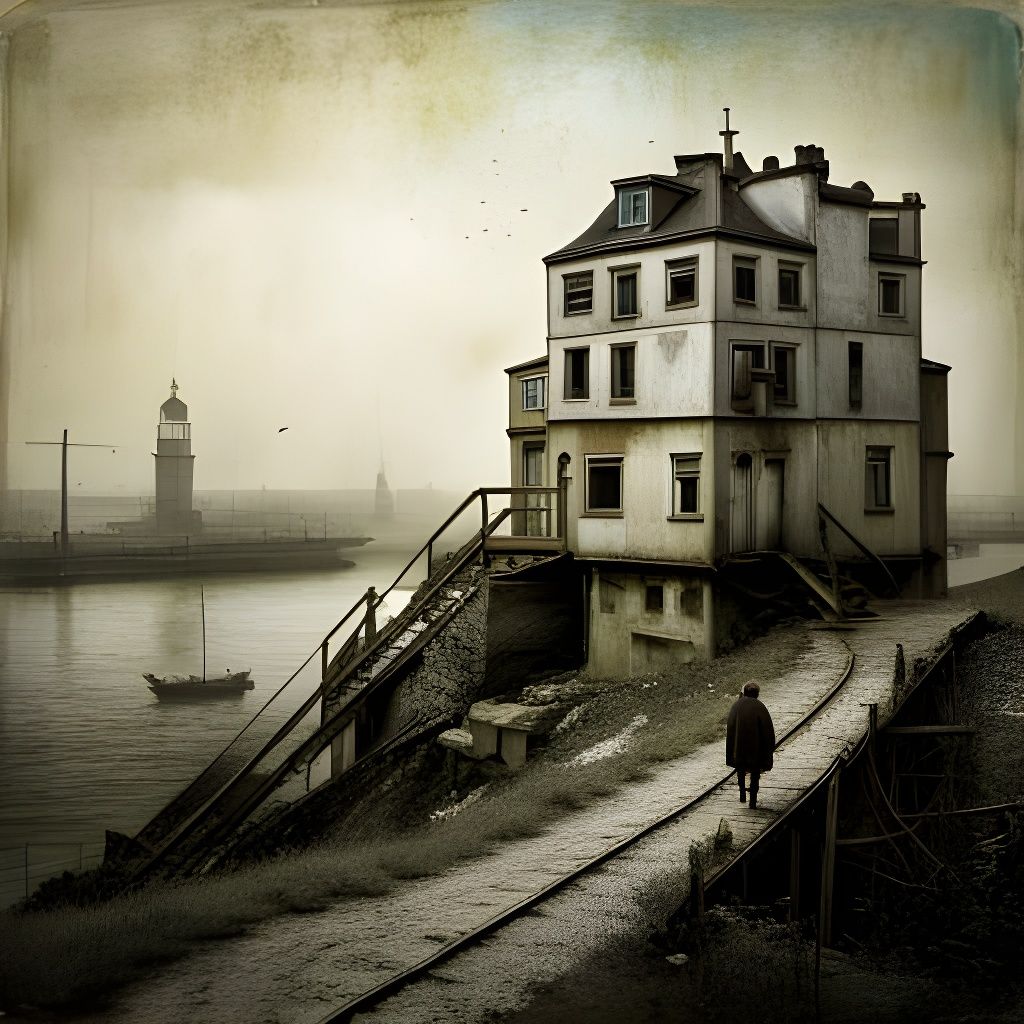 Surreal Mixed Media Collage with Found Objects