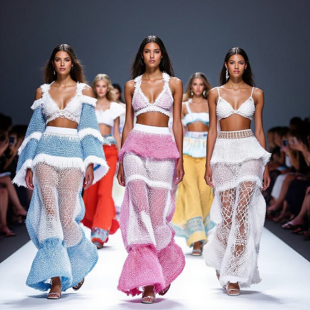 Crochet Couture: Luxury Resort Fashion on the Runway