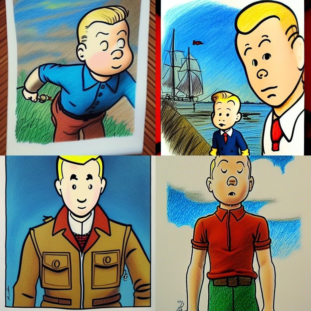 Tintin as Drawn by Peter Chung