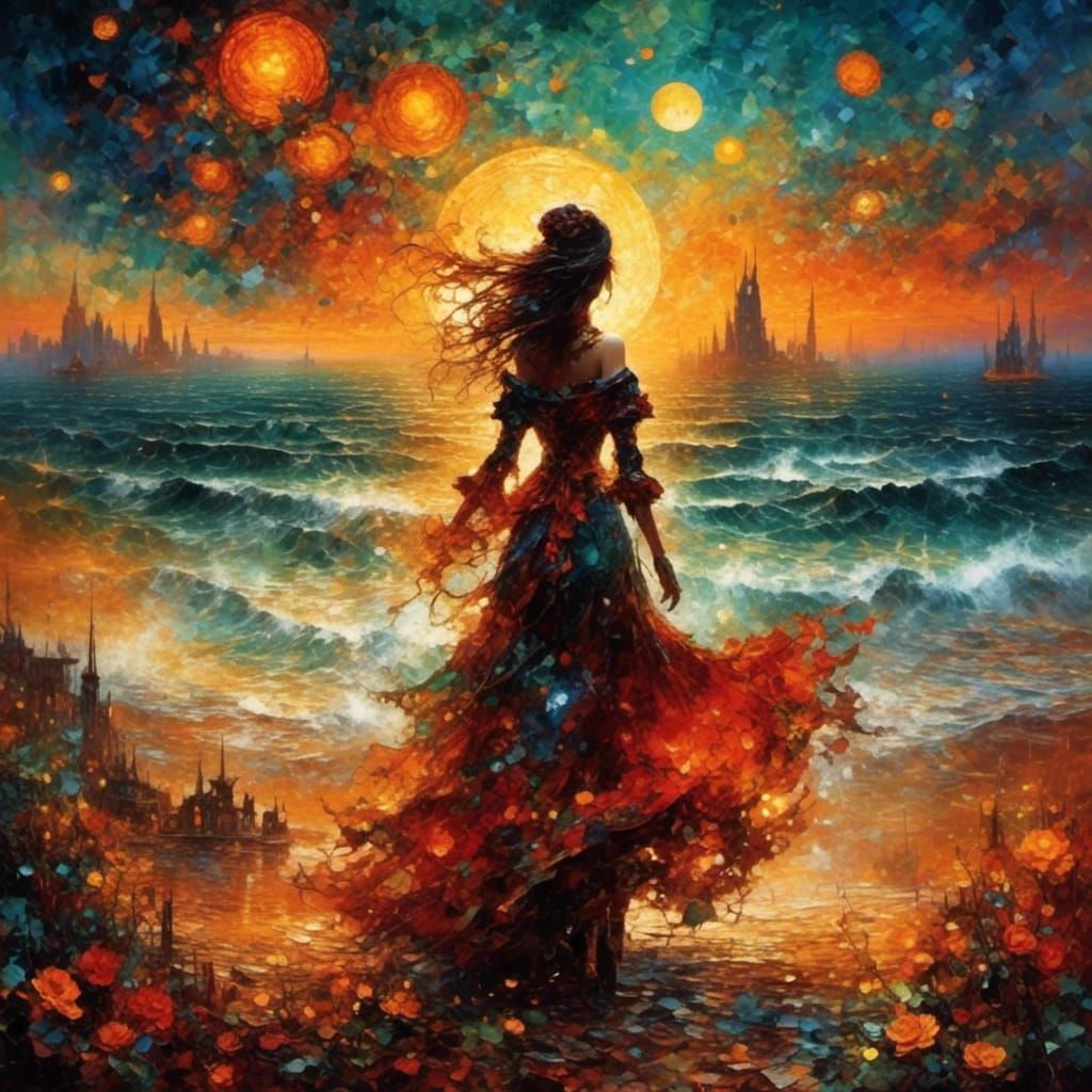 Vampire's Demise: First Sunrise on the Beach