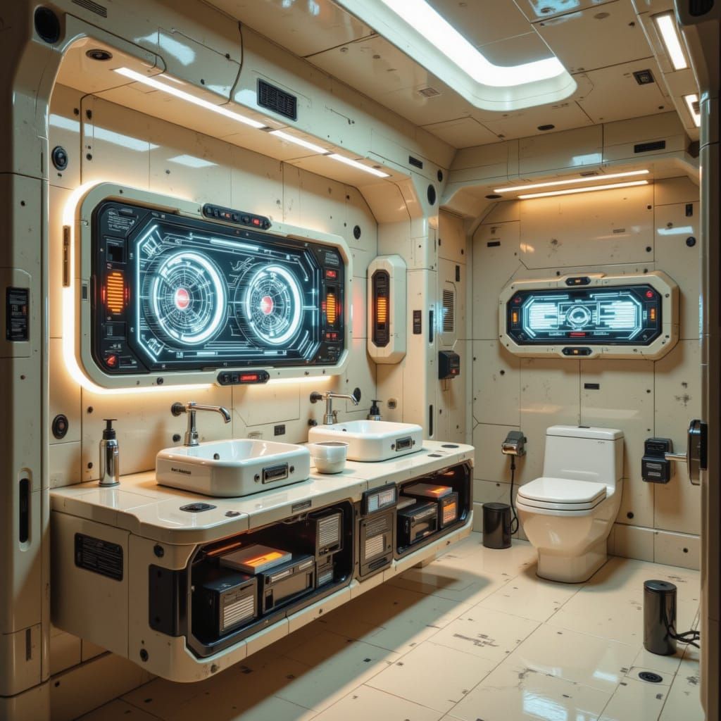 Cassette Futurism: Retro Bathroom Design