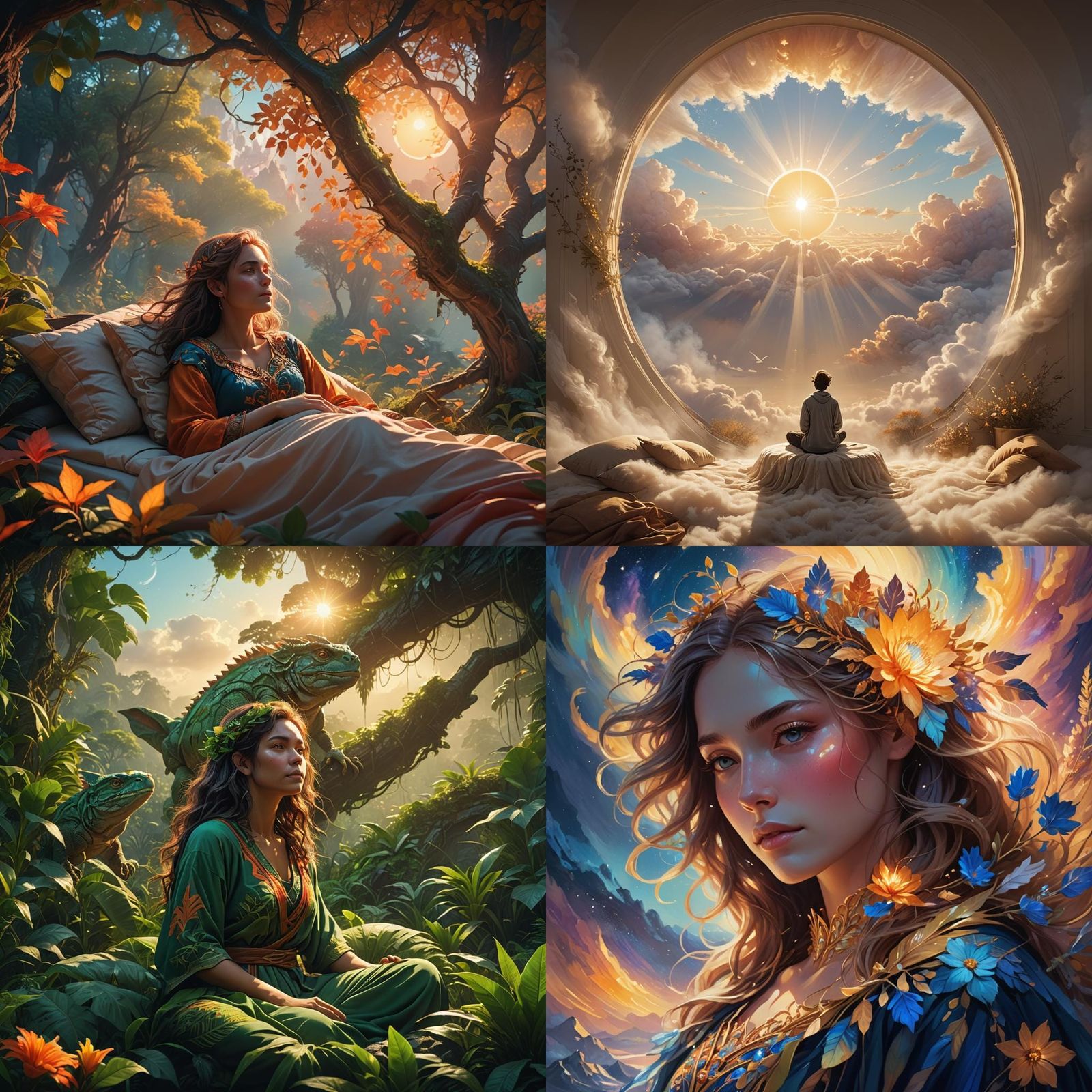 Inspirational Sunrise Matte Painting, Fantasy Concept Art