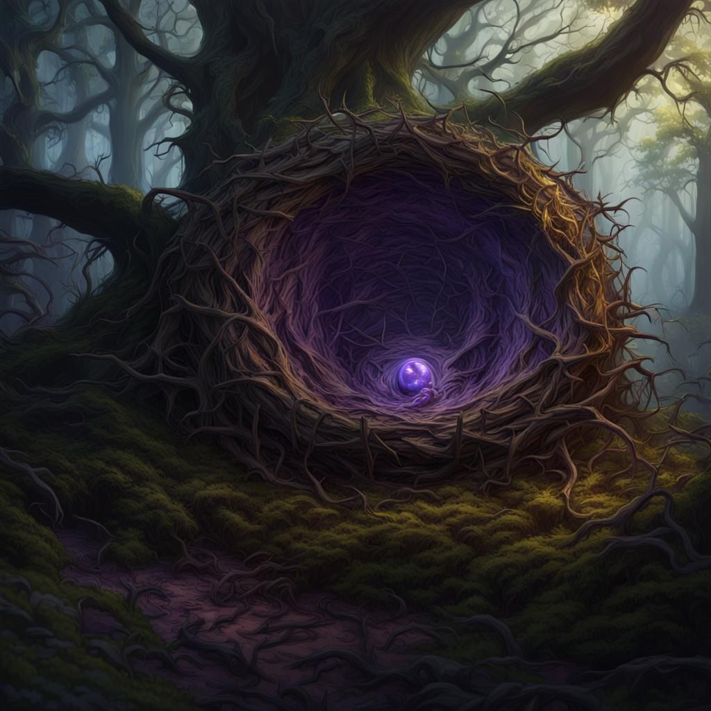 Dark Forest Spider Nest: A Dark Fantasy Concept