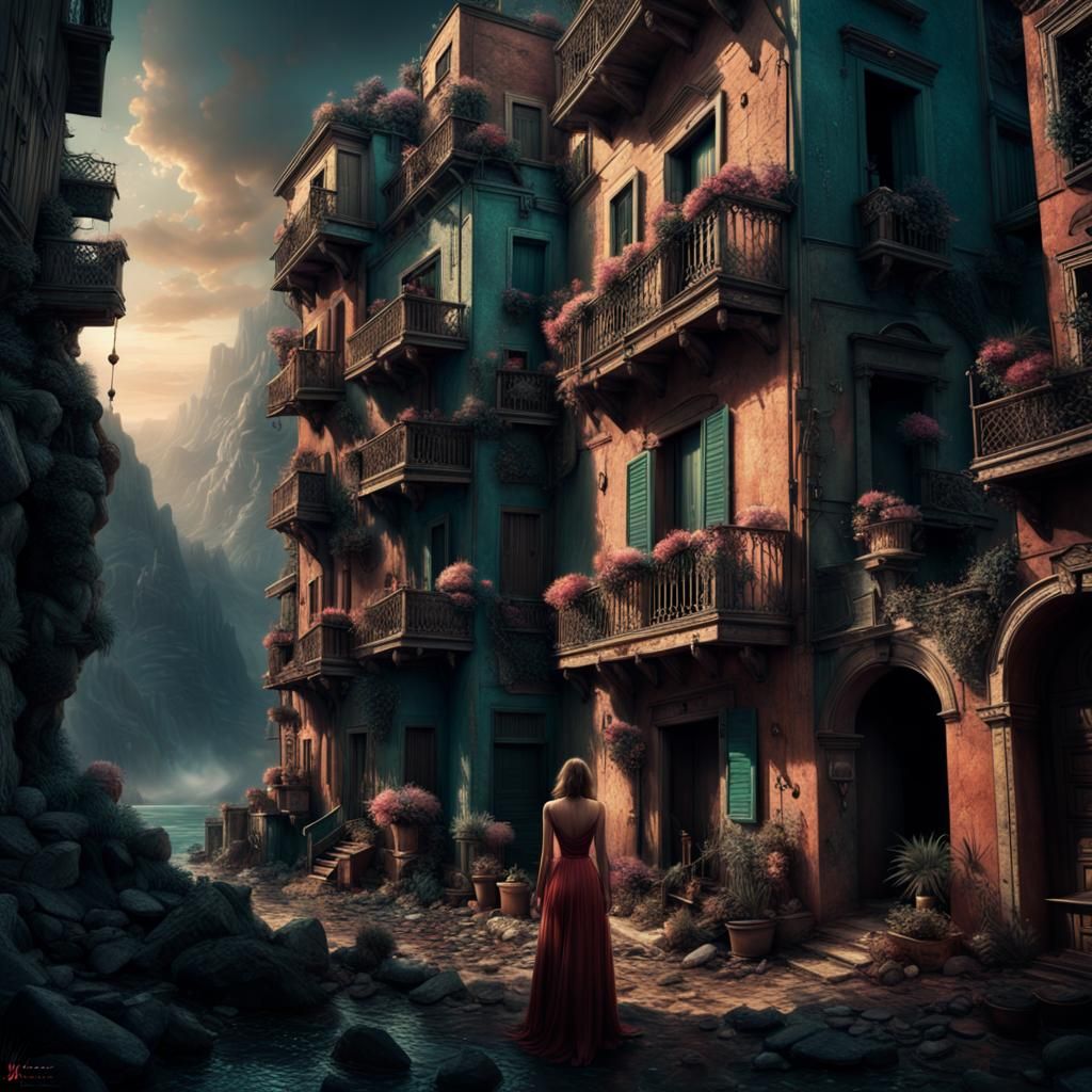 Epic Cinematic Scene: Dramatic Digital Matte Painting