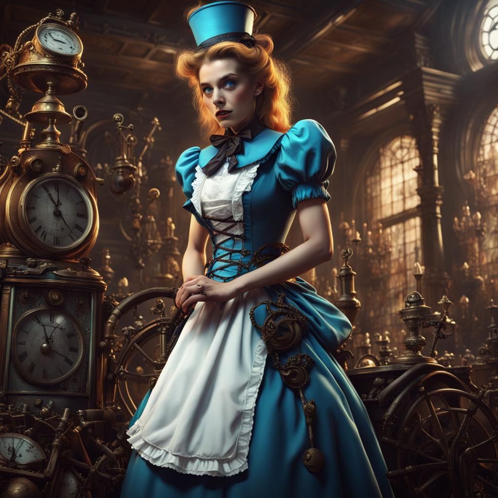 Alice in Wonderland: Heavy Metal Steampunk Comic