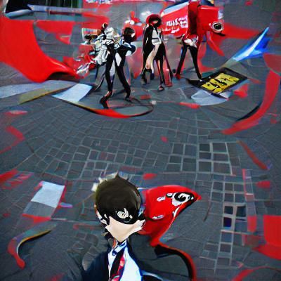 Persona 5 Inspired AI Image