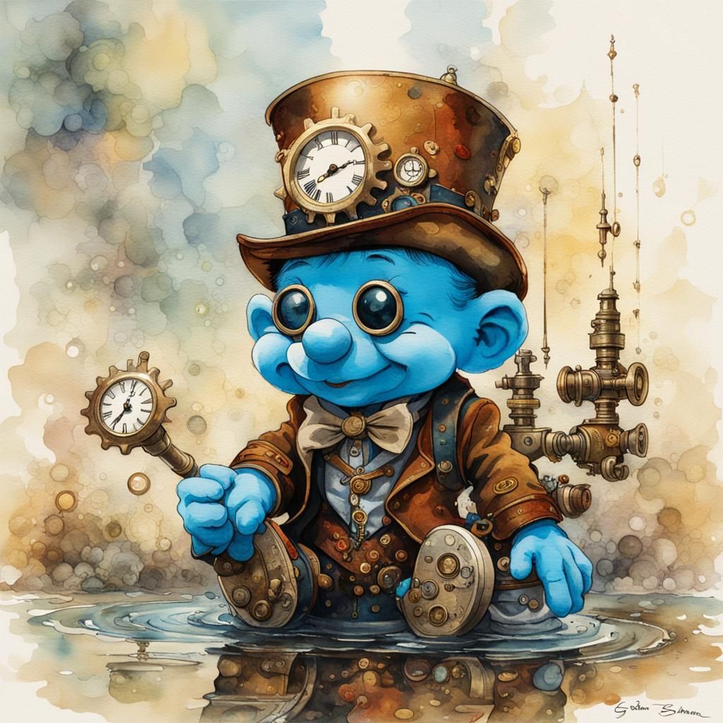 Steampunk Smurf..
