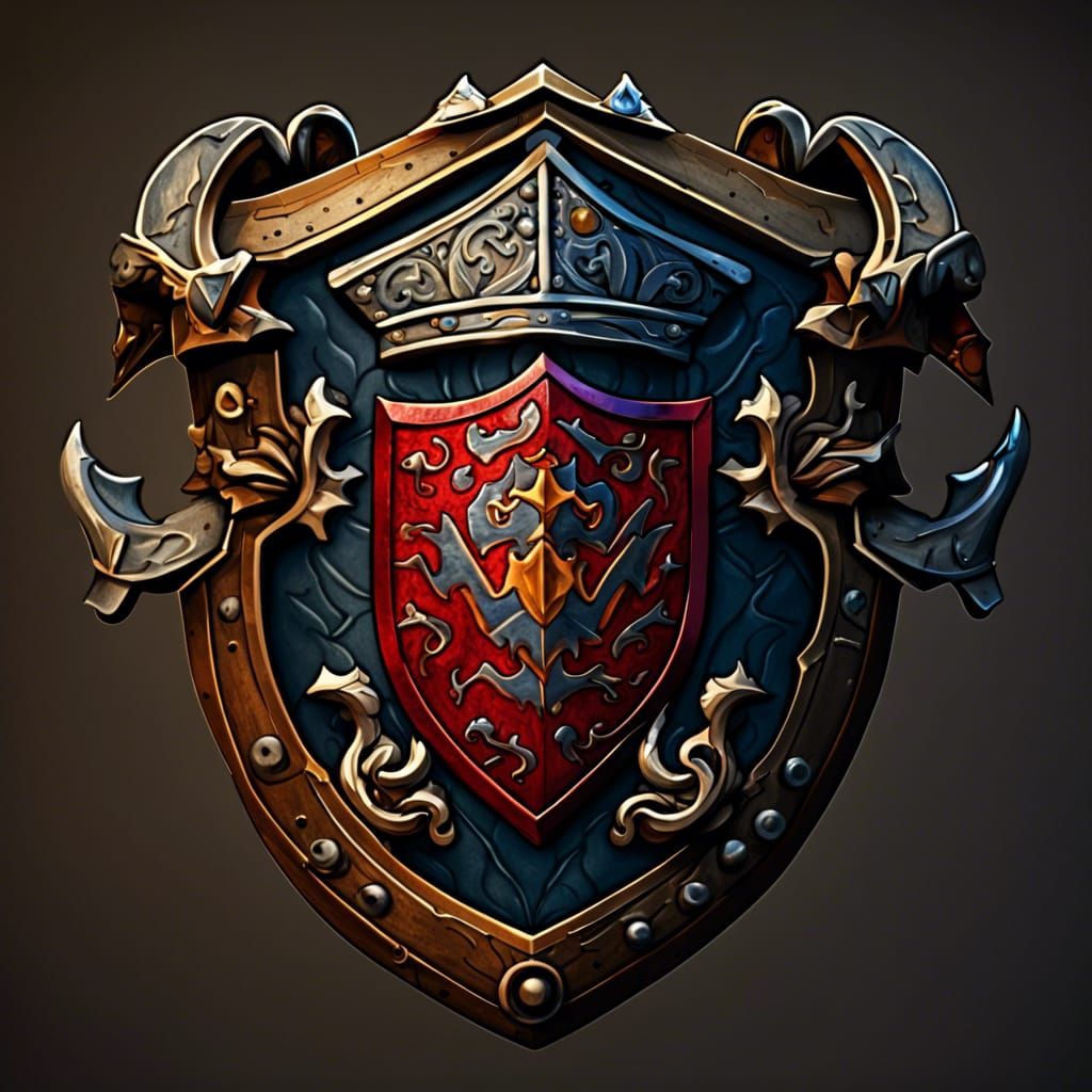 Medieval Blazon for Mercenary Guild in Matte Painting