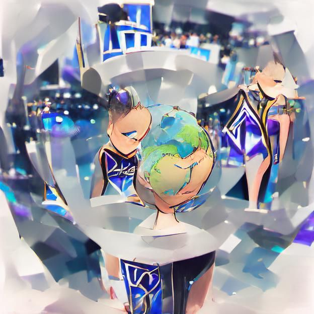 Abstract AI Worlds Image