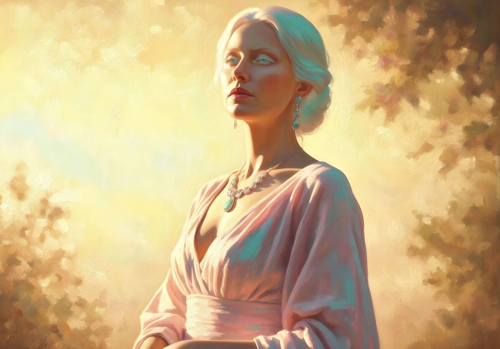 Convulsive Beauty in Pastel Colors, Impasto Oil Painting