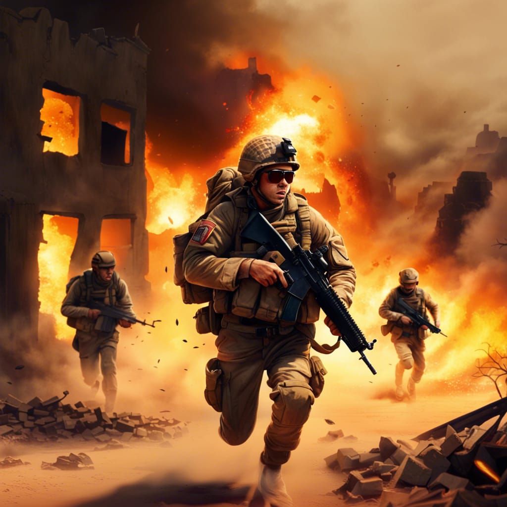 Soldiers in Peril: Desert Village Ruins