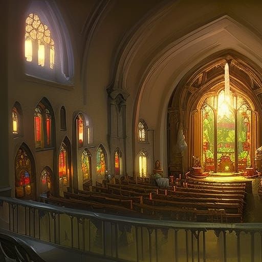 Cute Church in Glass Jar: Dreamy Tilt-Shift Photo