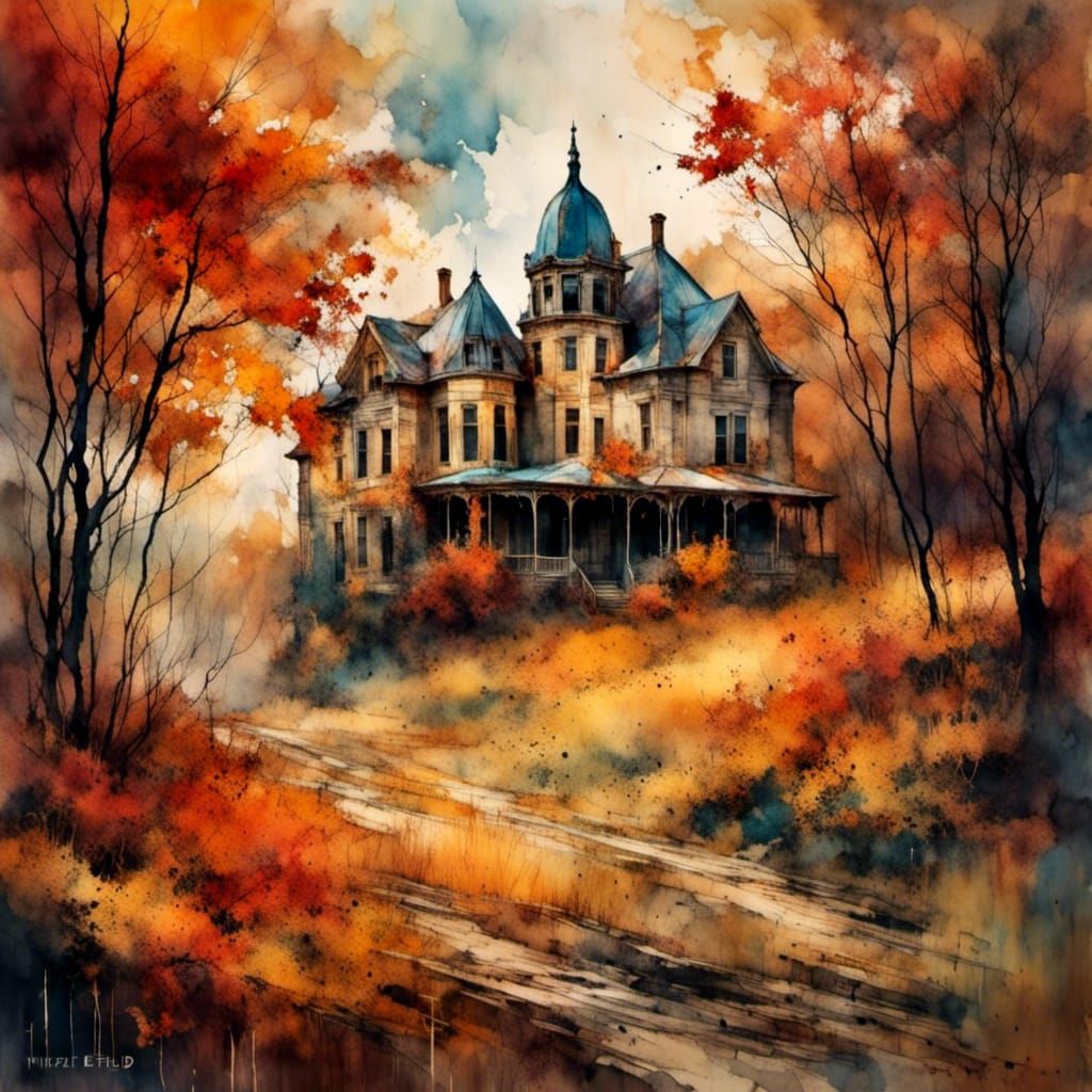 Impressionist Painting of Heinz Field in Autumn