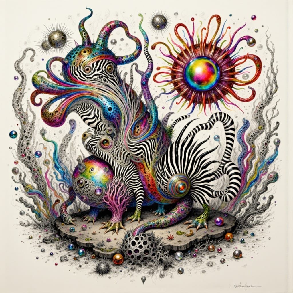 Abstract Orb Music with Zebra Punk Elements