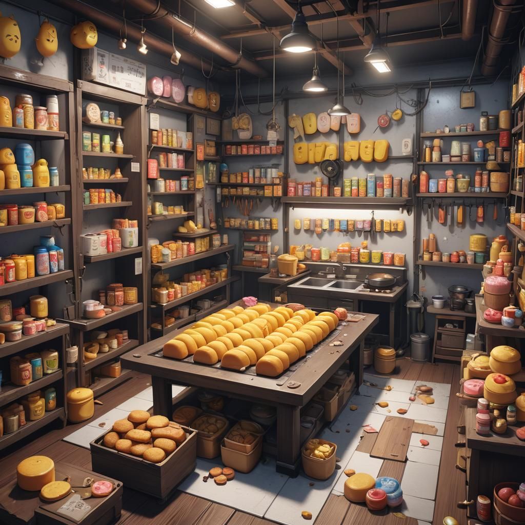 Twinkie Torture Room in Detailed Anime Style