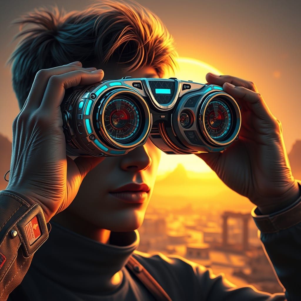 Futuristic Binoculars Peer into Ancient Times