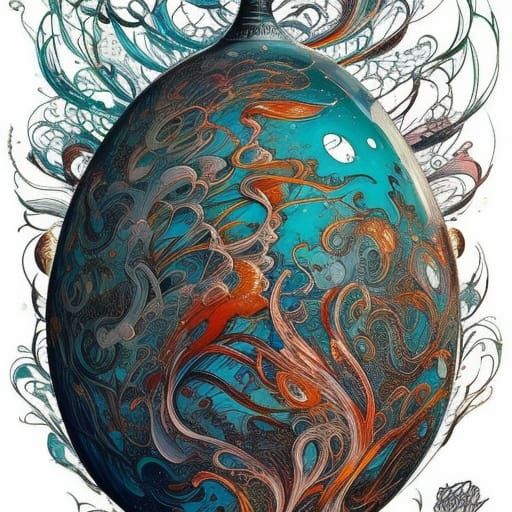 Borderlands Egg: Hyperdetailed Gouache Illustration