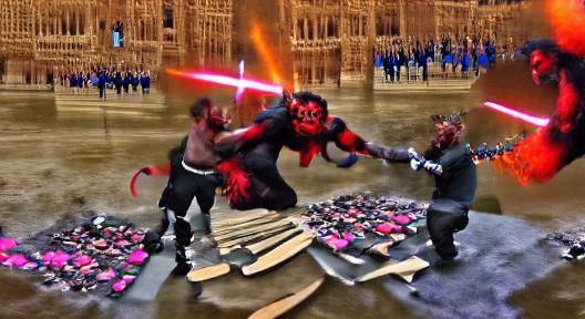 Epic Darth Maul Battle Scene