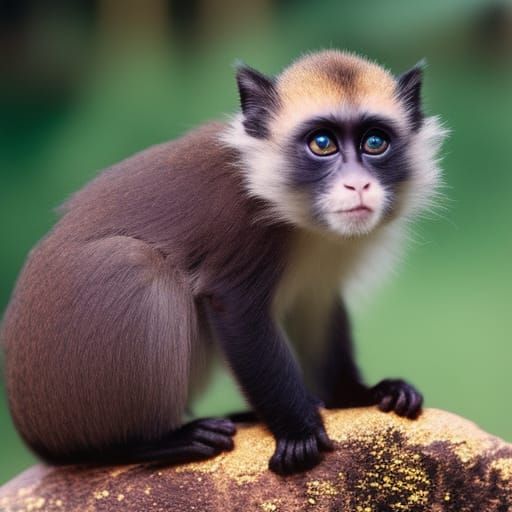 Hybrid Monkey Cat Creature in Cinematic 4K