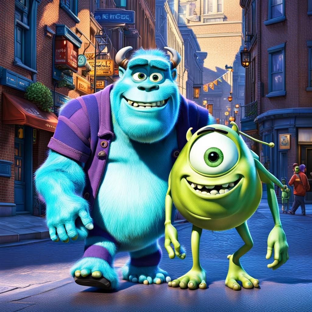 Monsters Inc. Pixar Style Concept Art