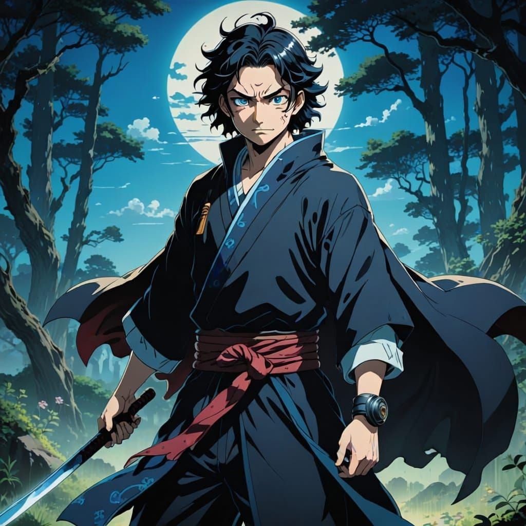 Demon Slayer in Kimetsu no Yaiba Style