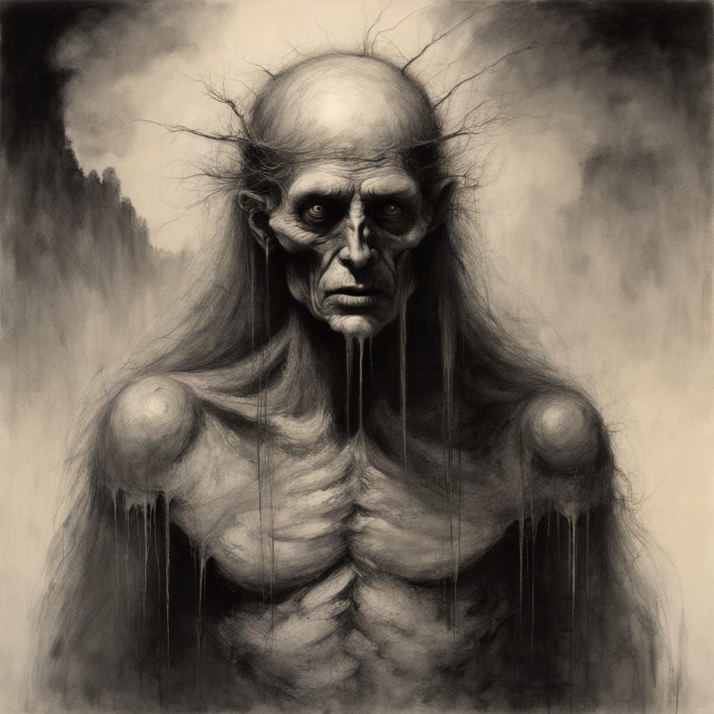 Hillbilly in Dark Surrealist Style