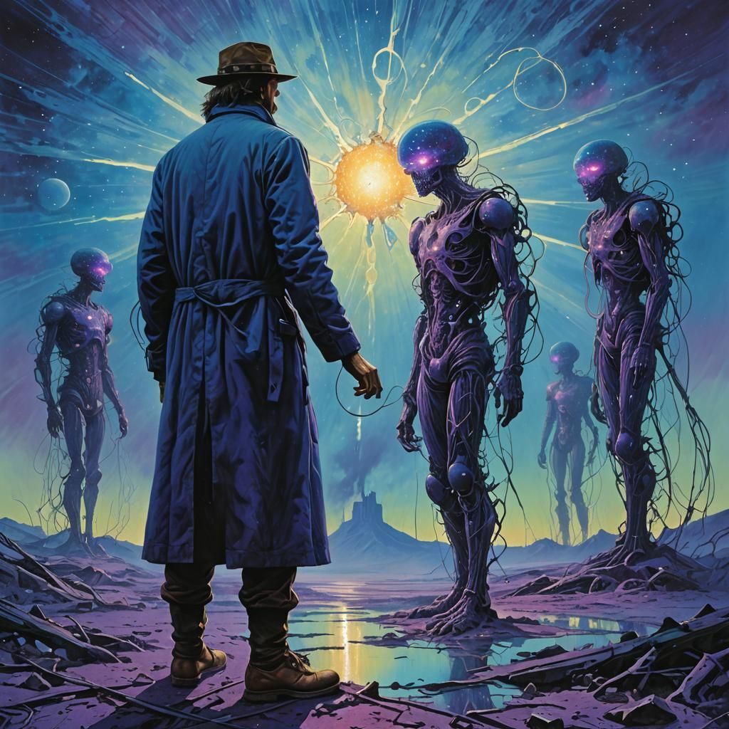 Spectacular Supernova Explosion in a Surreal Style