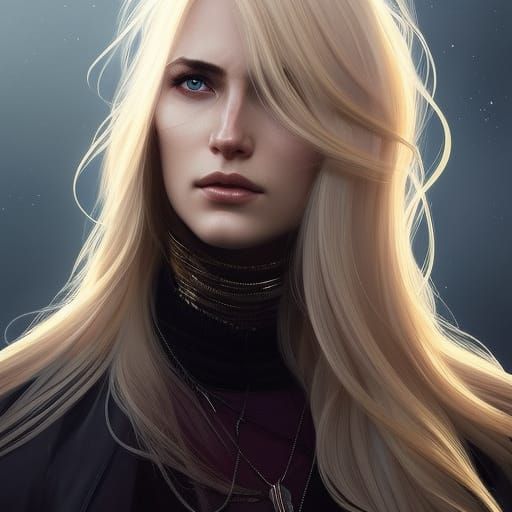 Crying Woman Portrait in Hyperdetailed Digital Art Style