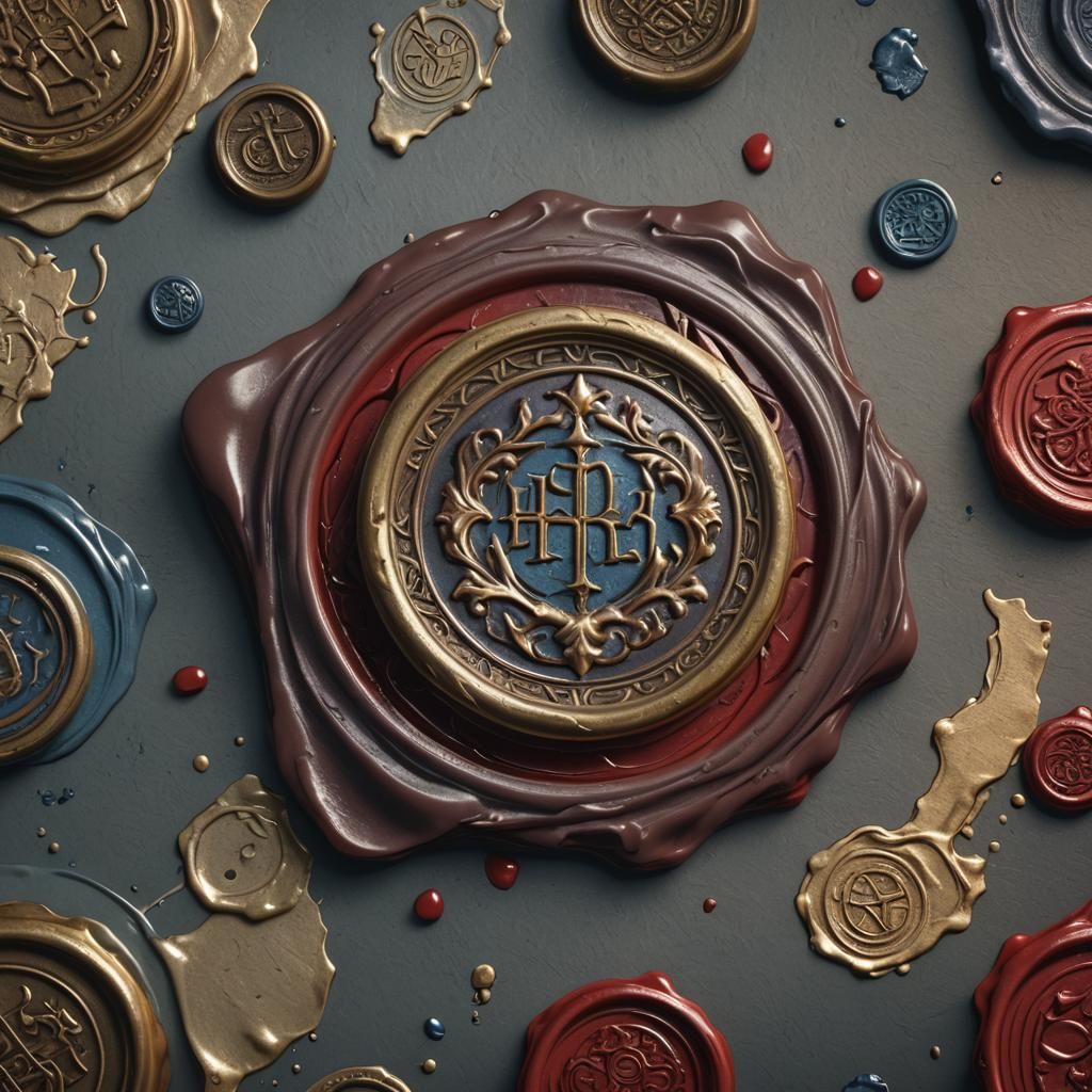 Detailed Wax Seal Concept Art