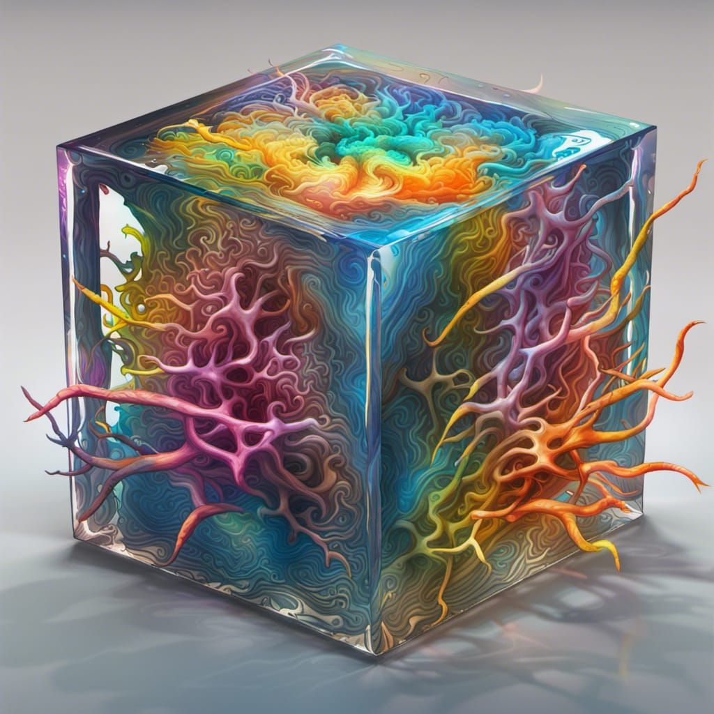 Anchovies in a Cube: Hyperrealistic Psychedelic Art