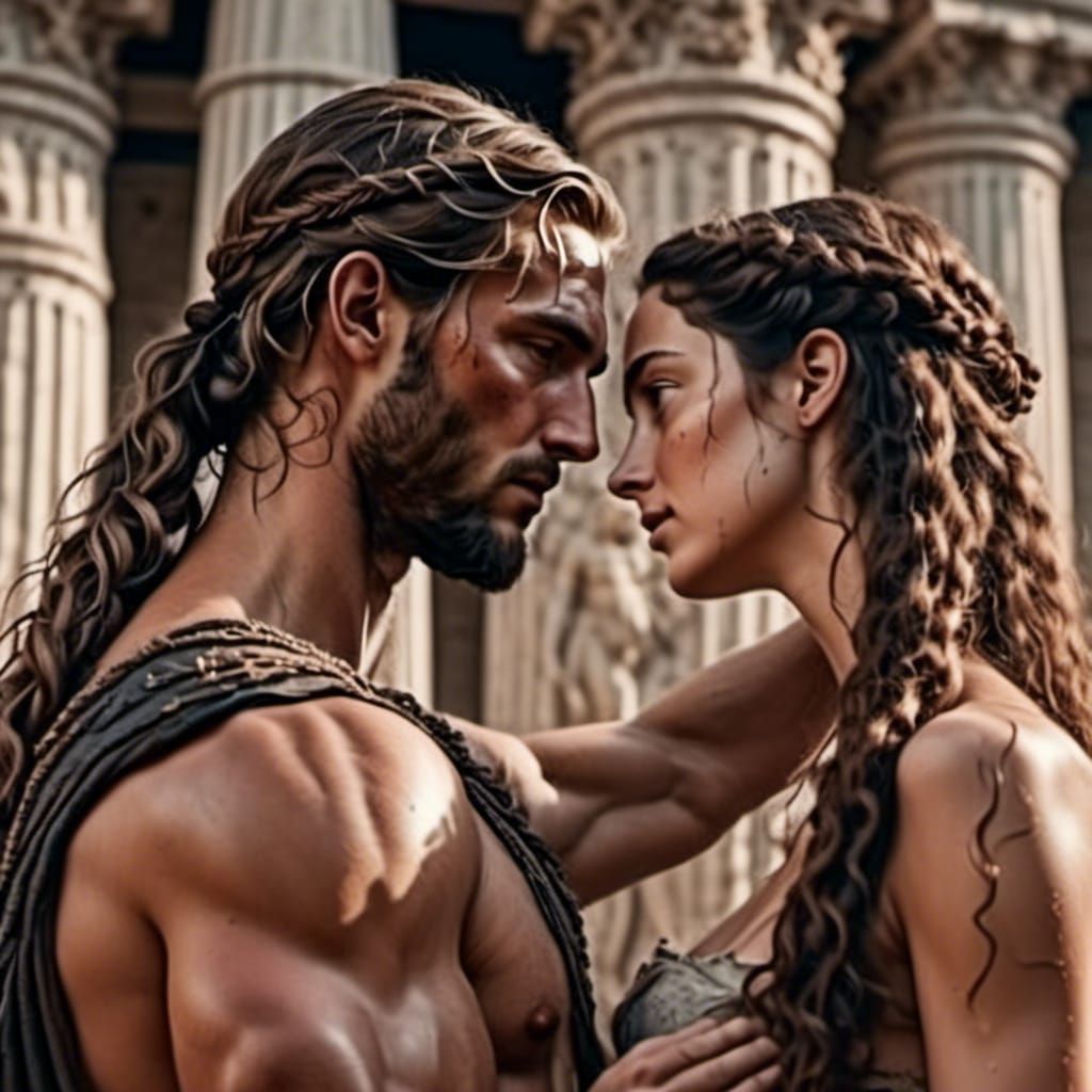 Dionysus and Ariadne: Hyperrealistic Mixed-Media Photography