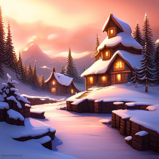 Bloom Technique Christmas Ornaments: Detailed Digital Painti...