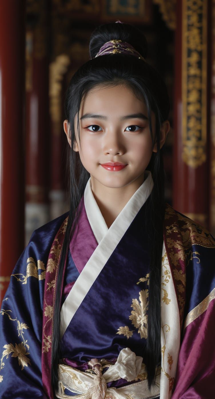 Boy in Imperial Robes: Cinematic Portrait