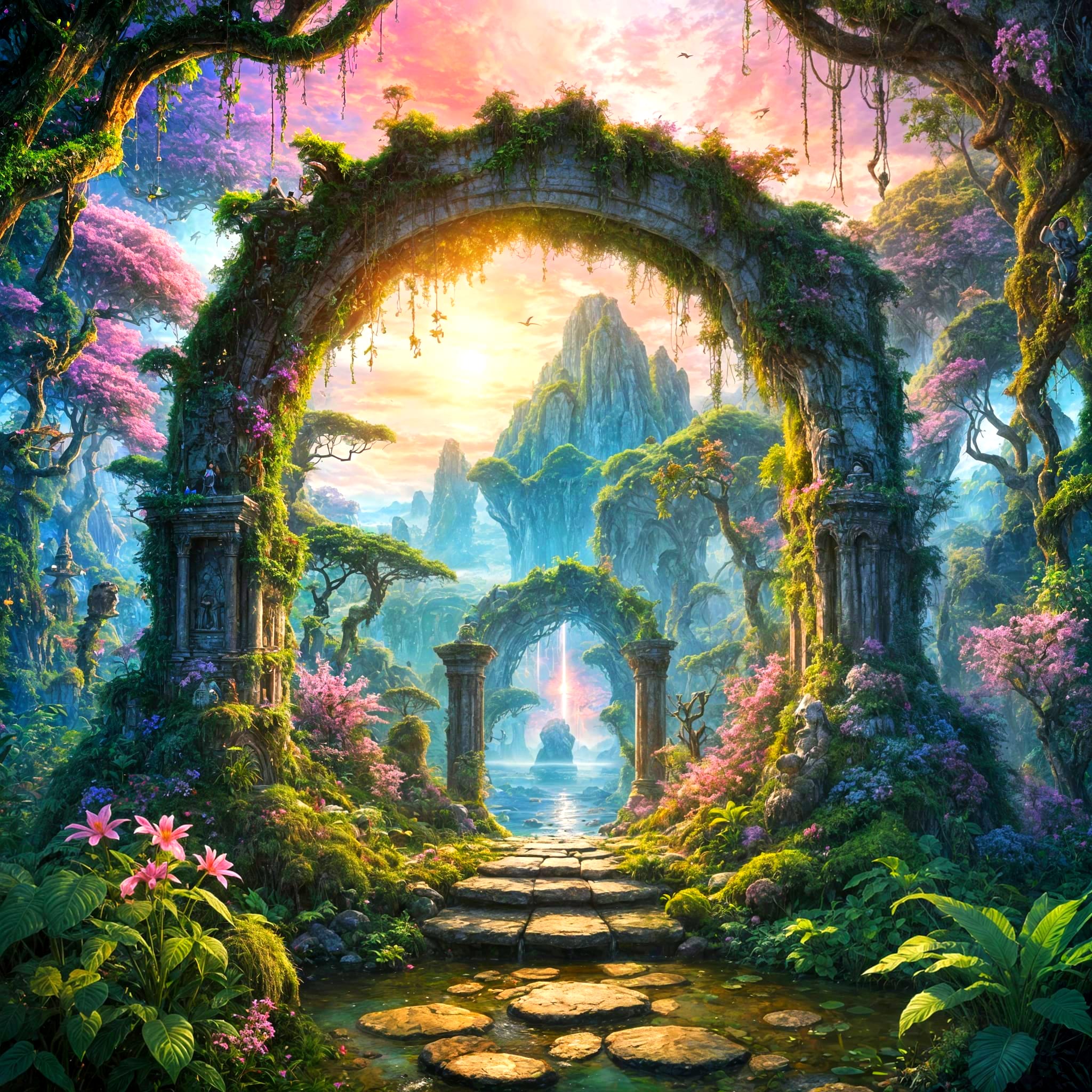 Enchanted Jungle Portal to Floating Islands