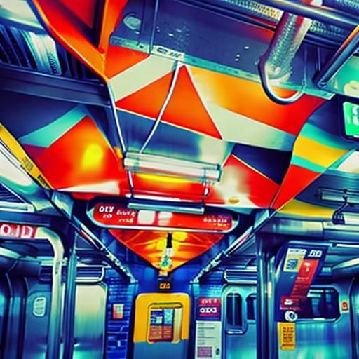 Eerie Empty New York Subway Car