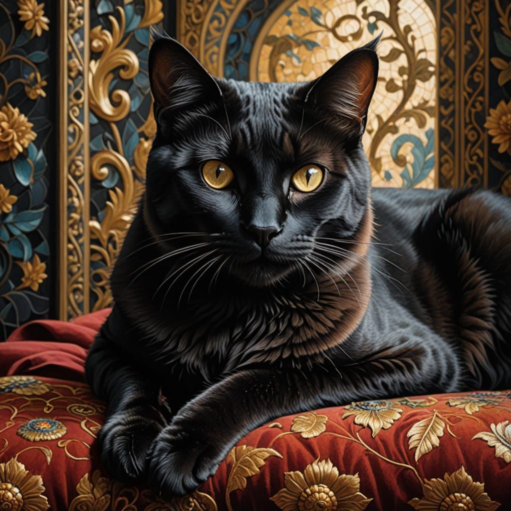 Feline Goddess in Ancient Roman Luxury