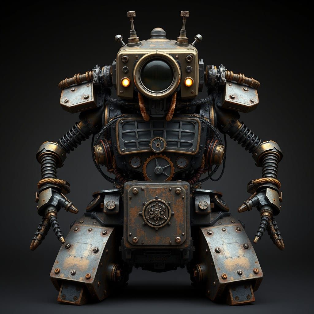 Dieselpunk Clockwork Courier: Industrial Powerhouse