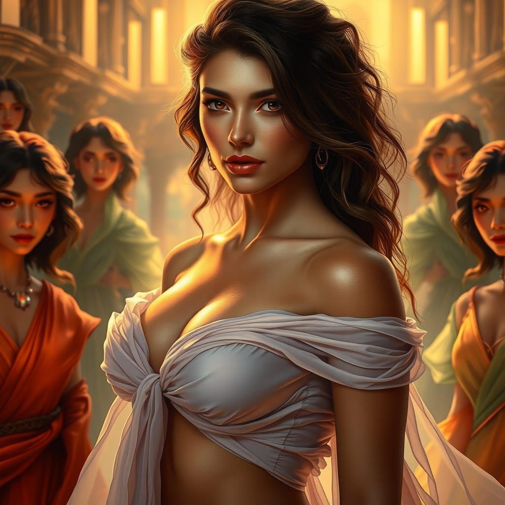 Regal Goddess in Ethereal Glory