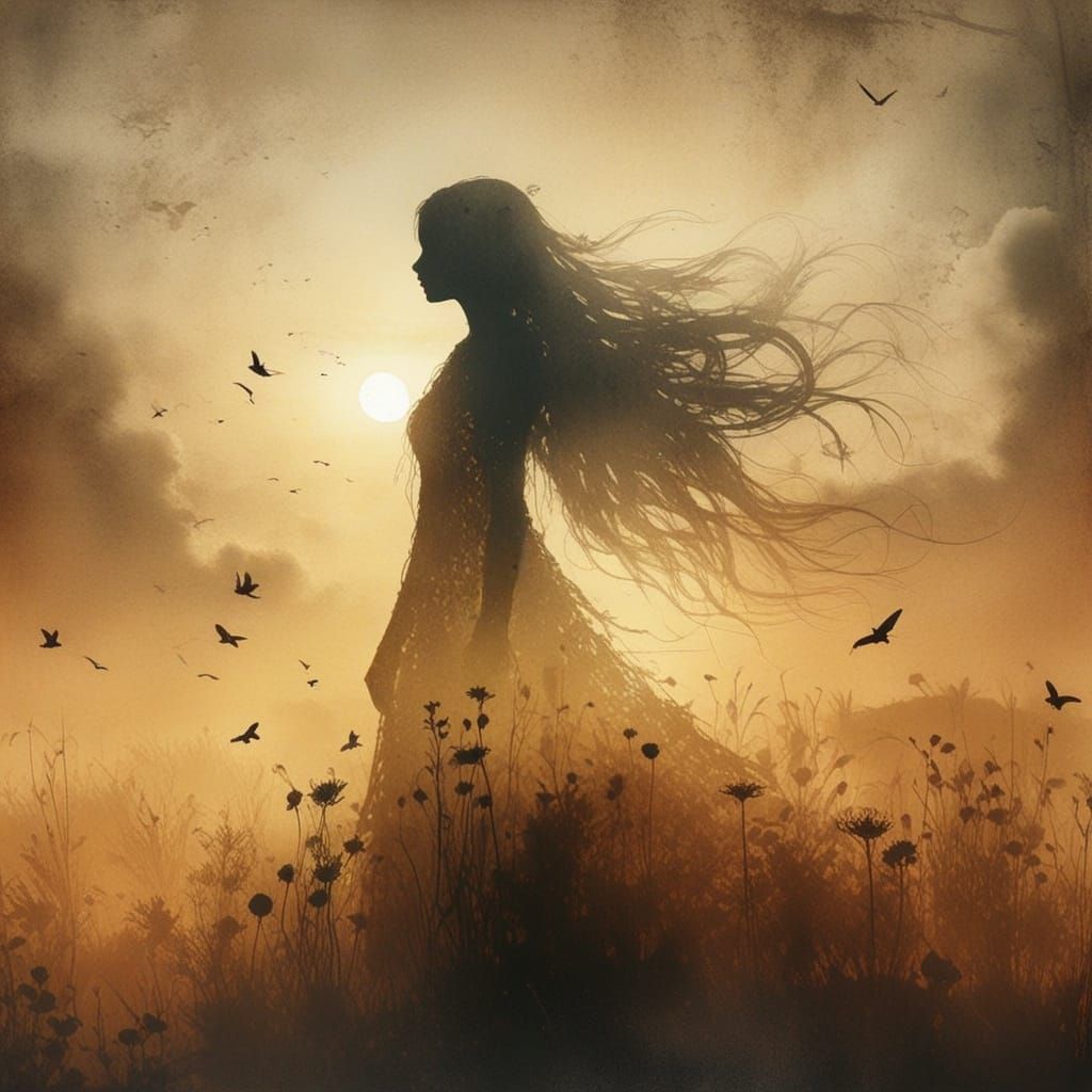 A Simple Silhouette Against a Mysterious Background