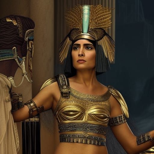Epic Digital Painting of Cleopatra