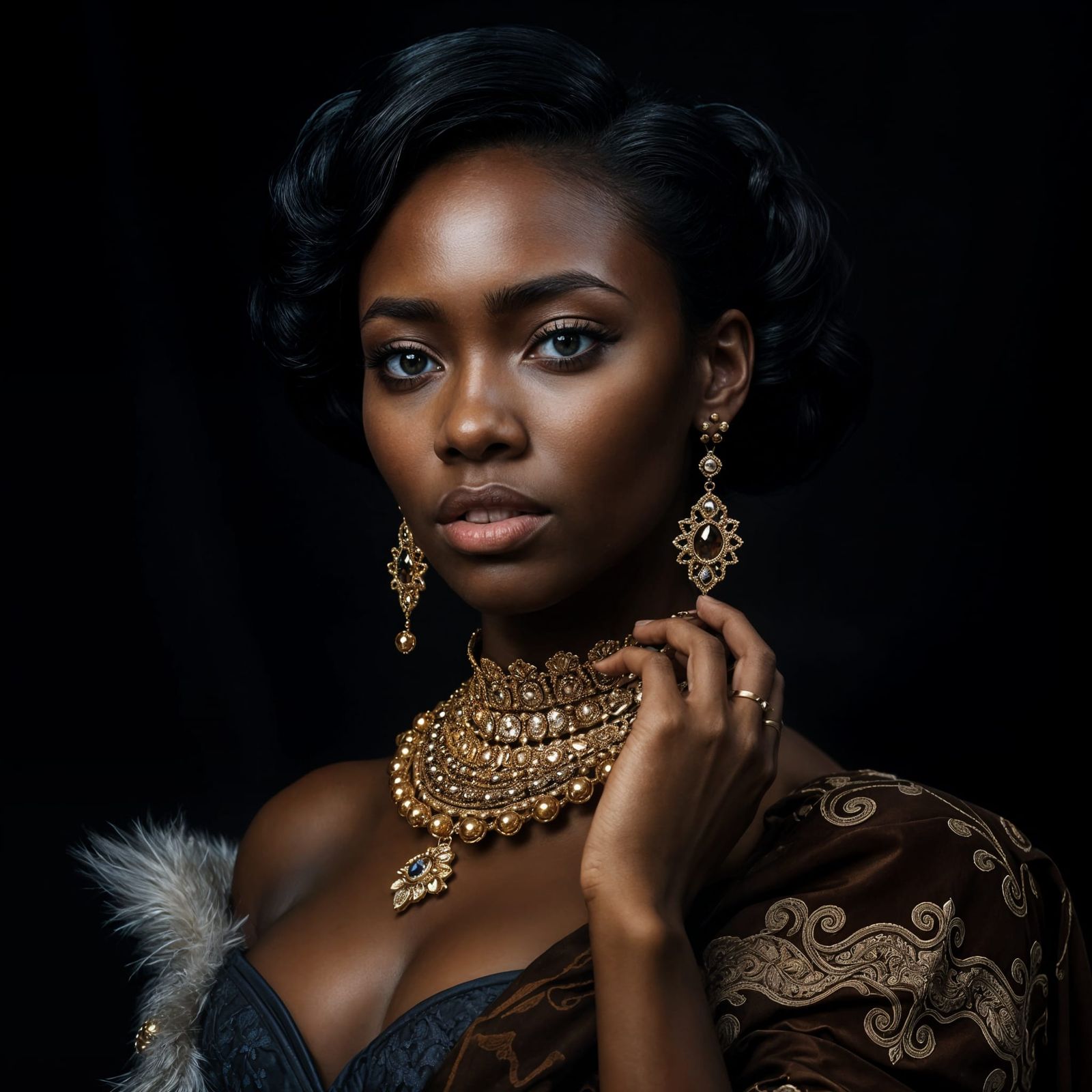 Sultry Black Beauty in Elegant Style
