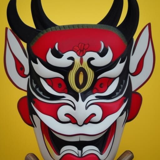 Japanese Hannya Mask of Female Demon