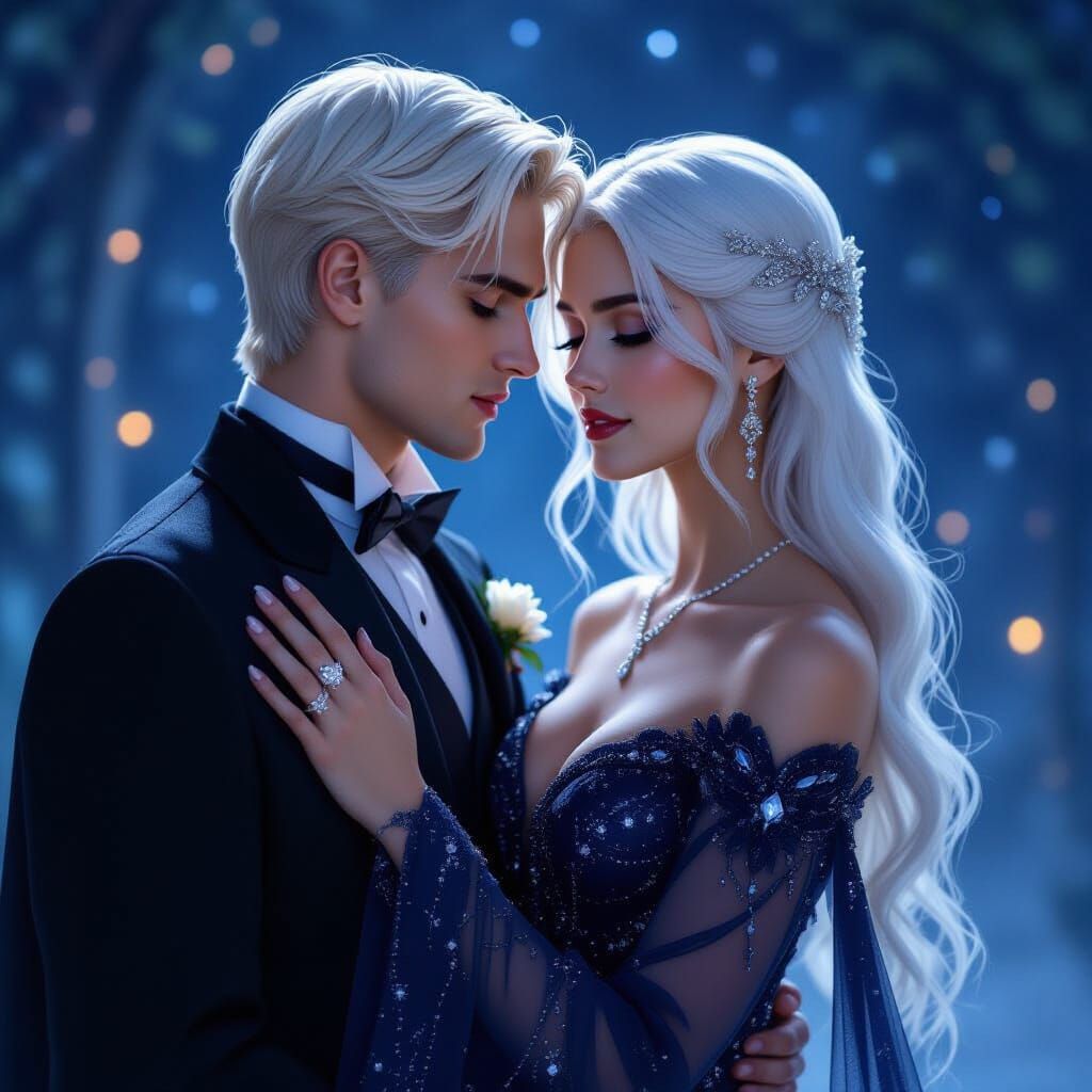 Romantic Evening with Short-Haired Draco Malfoy and White-Ha...